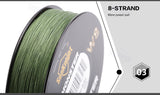 SeaKnight Braid Line 500M 8 Strands 0.16-0.50mm Super Strong Braided Fishing Line For Sea Fishing Wide Angle Technology