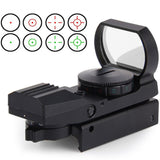 Hot 11 /20 mm Rail Riflescope Hunting Airsoft Optics Scope Holographic Red Dot Sight Reflex 4 Reticle Tactical Gun Accessories