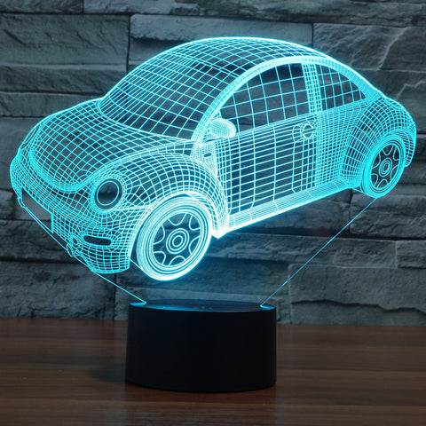 Car 3D Visual Led Night lamp