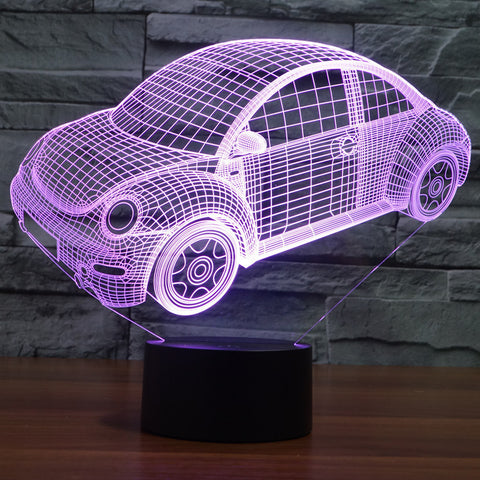 Car 3D Visual Led Night lamp