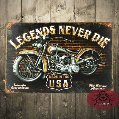 T-Ray Legends never Vintage tin signs