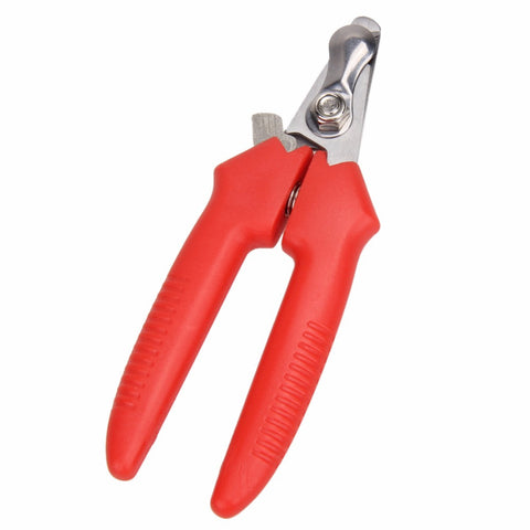 1 Pcs Red  Pet Animal Dog Cat Nail Clippers  Stainless steel