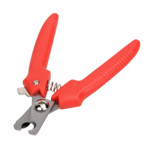1 Pcs Red  Pet Animal Dog Cat Nail Clippers  Stainless steel