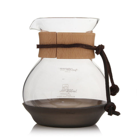 New Percolators Glass Hourglass Coffee Pot 400ml Cold Brew 2 cups