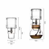 New Percolators Glass Hourglass Coffee Pot 400ml Cold Brew 2 cups