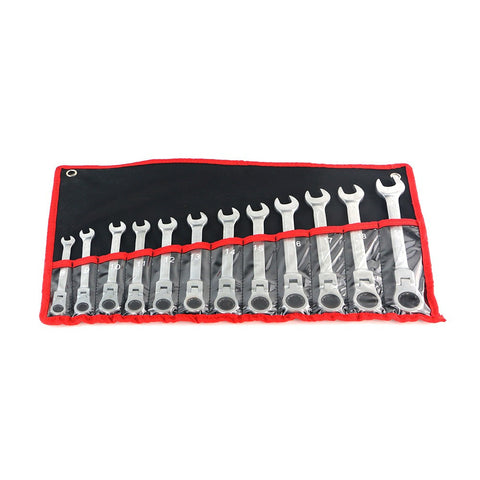 12pcs Combination Flexible Ratchet Wrench Auto Repair Set Of Hand Tool