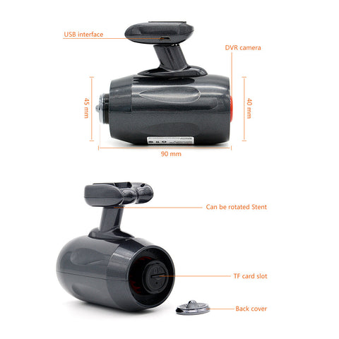 Super FHD 1296P Video Recorder GPS Wireless Remote Snapshot Camcorder