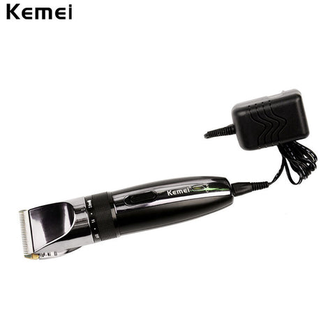 Kemei Electric Hair Clipper Rechargeable Hair Trimmer Shaver Razor Cordless 0.8-2.0mm Adjustable