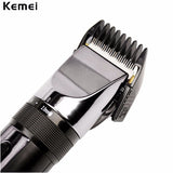Kemei Electric Hair Clipper Rechargeable Hair Trimmer Shaver Razor Cordless 0.8-2.0mm Adjustable