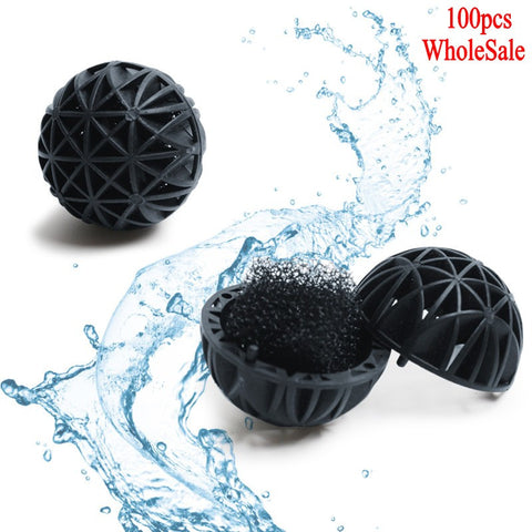 100 pcs Aquarium Bio Balls Filter Media Wet/Dry 16mm