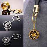 BBS wheels car keychain rings gold/platinum plated high quality