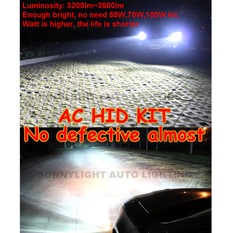Xenon Hid Conversion Kit 35W H1 H3 H7 H8 H10 H11 H9 9005 9006 HB3 HB4 Lamp w/ Slim Ballast Block for Car Headlight