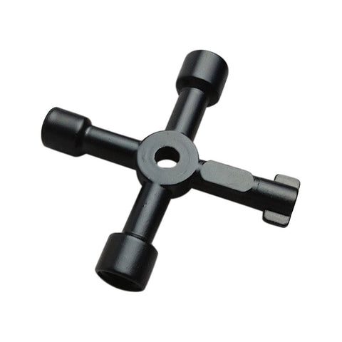 1Pc Universal Triangle KEY Cross 4 Way Black