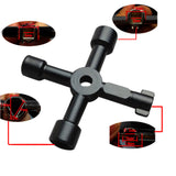1Pc Universal Triangle KEY Cross 4 Way Black