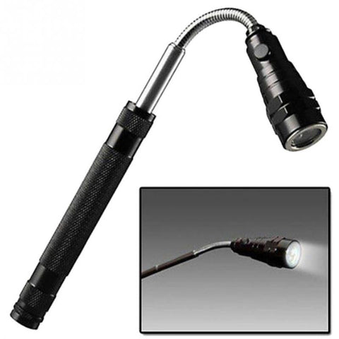 Outdoor Camping Tactical Flash Light Torch Spotlight 3x LED Telescopic Flexible Magnetic LED Flashlight
