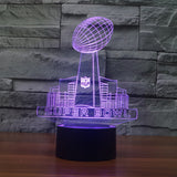 Super Bowl Sunday Nightlight Lamp 3D