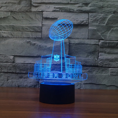 Super Bowl Sunday Nightlight Lamp 3D