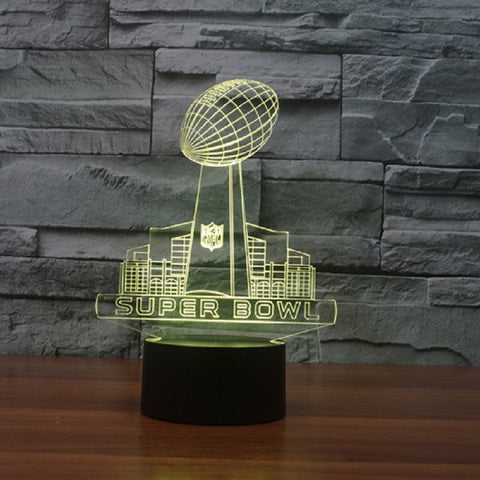 Super Bowl Sunday Nightlight Lamp 3D
