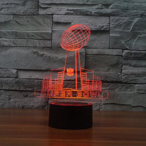 Super Bowl Sunday Nightlight Lamp 3D