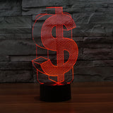 3D Dollar Night Lamp