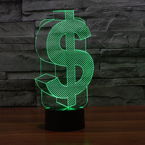 3D Dollar Night Lamp