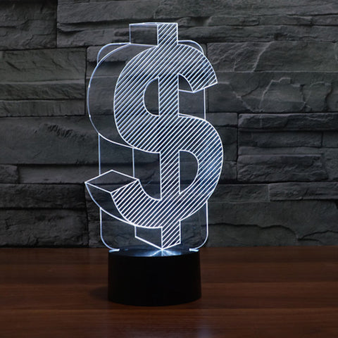 3D Dollar Night Lamp