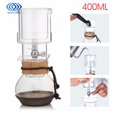 New Percolators Glass Hourglass Coffee Pot 400ml Cold Brew 2 cups