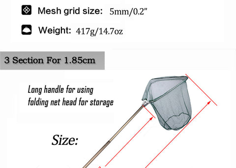 185cm Folding Fishing Net Triangular