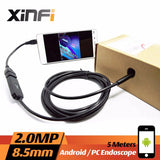 8.5mm 2.0MP USB Endoscope 2M cable
