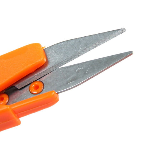 Metal Blade Plastic Handle Cross Stitch/Fishing Line Scissors/Cutter With Cap