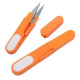 Metal Blade Plastic Handle Cross Stitch/Fishing Line Scissors/Cutter With Cap