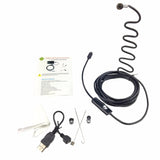 HD 7mm Lens Hard Cable Android Endoscope Camera 6LED Waterproof USB Endoscope Camera Rigid Cable