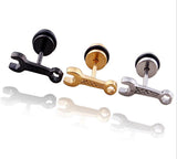 Stainless Wrench Screw Stud Earring