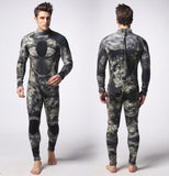 3mm Neoprene Camouflage Spearfishing Diving Suit Men Wetsuits With Long Sleeve Swimwear Scuba One Piece