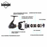 SeaKnight GA 2000/3000/4000 New Design Worm Shaft Structure 13BB Quality Lure Spinning Fishing Reel with Carbon Fiber Handle
