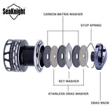 SeaKnight GA 2000/3000/4000 New Design Worm Shaft Structure 13BB Quality Lure Spinning Fishing Reel with Carbon Fiber Handle