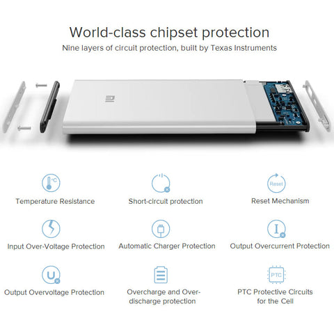 Xiaomi Power Bank 5000mAh Mi Portable Charger Slim Powerbank