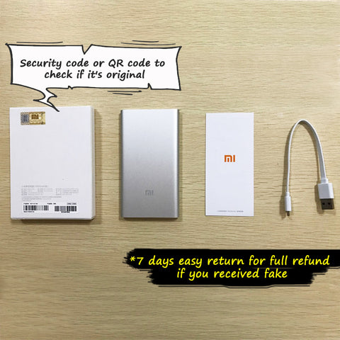 Xiaomi Power Bank 5000mAh Mi Portable Charger Slim Powerbank