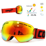 Ski goggles double layers UV400 anti-fog big ski mask glasses skiing men women snow