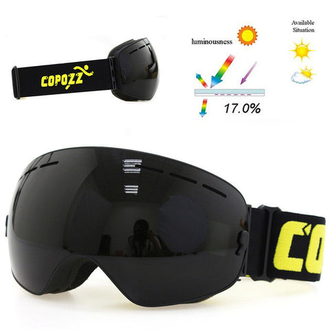 Ski goggles double layers UV400 anti-fog big ski mask glasses skiing men women snow
