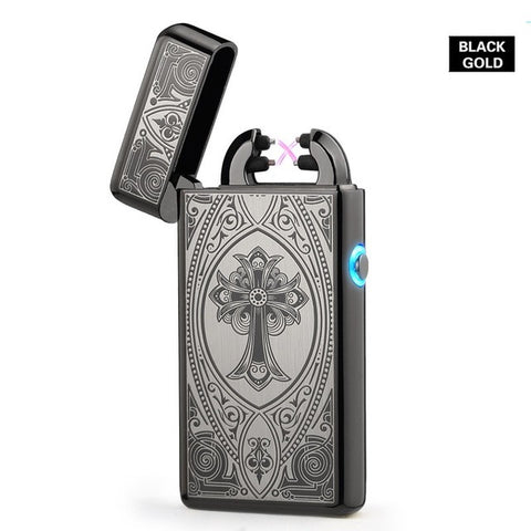 Cross Double Arc Lighter USB Pulse Cigar Lighters