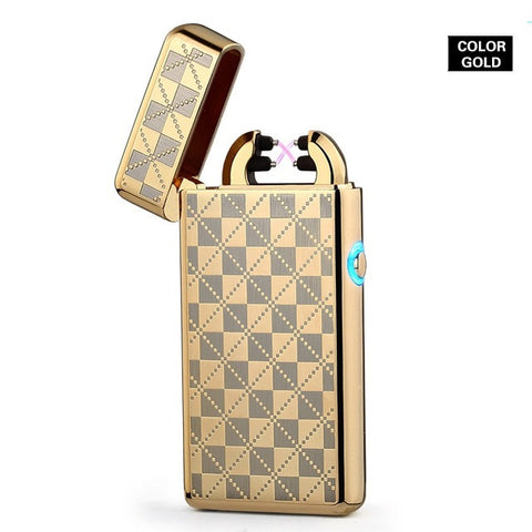 Cross Double Arc Lighter USB Pulse Cigar Lighters