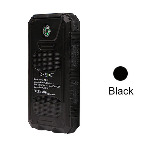 Solar Power Bank 10000mAh Waterproof