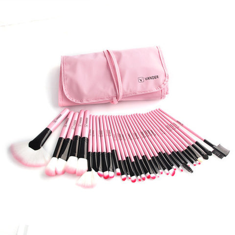 32Pcs Set Professional Makeup Brush Foundation Eye Shadows Lipsticks Powder Make Up Brushes