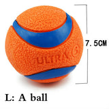 Pet Dog Rubber Pinball Two Balls And A Ball Packing Orange Rubber Resistance To Bite Molars Toys Pet