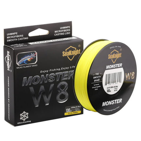 SeaKnight Braid Line 500M 8 Strands 0.16-0.50mm Super Strong Braided Fishing Line For Sea Fishing Wide Angle Technology
