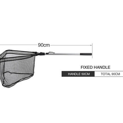 Super Large Folding Fishing Net Triangular Landing 90cm 160cm 210cm 3 Section Telescopic