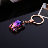 9.4CMCreative Metal lED Car Keychain car accessories Turbo Charger Key Chains Key Ring Holder Keyring Porte clef Gift Souvenirs