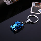 9.4CMCreative Metal lED Car Keychain car accessories Turbo Charger Key Chains Key Ring Holder Keyring Porte clef Gift Souvenirs