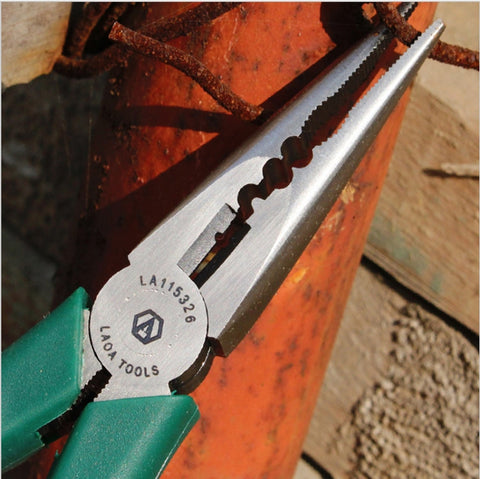6" Multi-function Long Nose Pliers High Hardness stainless Steel